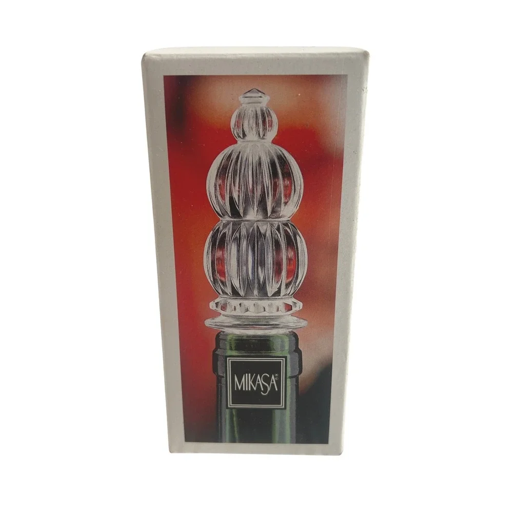 Mikasa Monterey Crystal Bottle Stopper T8173 900 Elegant Barware Accent‎